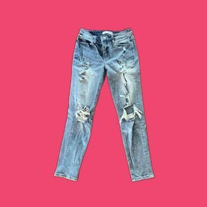 KanCan Womens Distressed Jeans Size 24 Cotton/Spandex NWOT